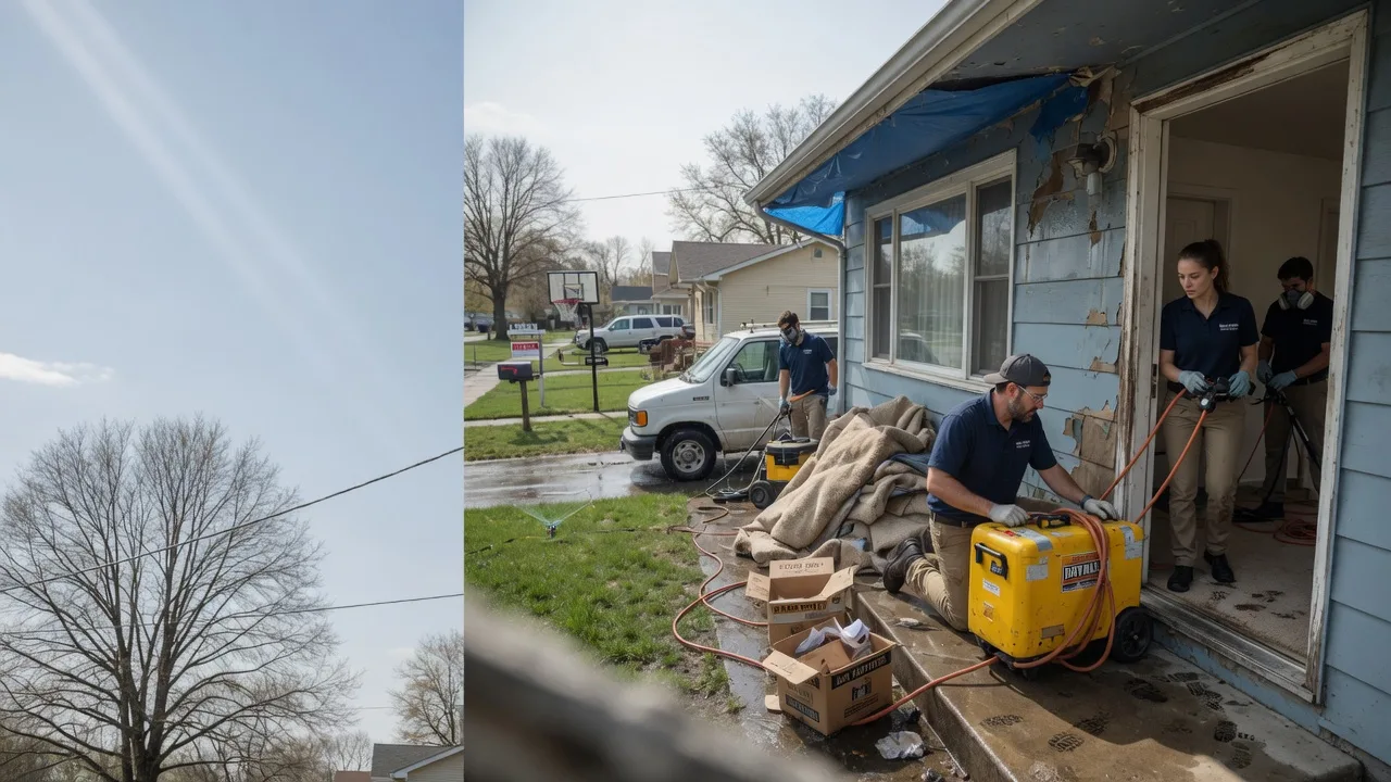 Basement Flood Cleanup in Murphysboro, IL near me